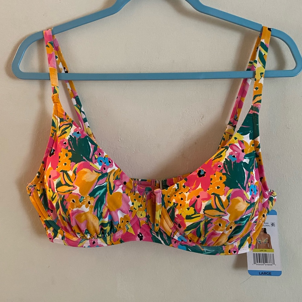 Anne Cole Floral Bikini Top